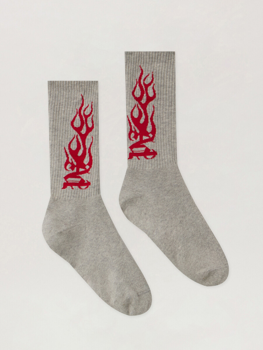 skarpetki żakardowe flames